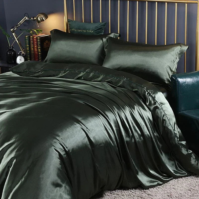 Luxurious Satin Silk Bed Sheet Set for Ultimate Comfort