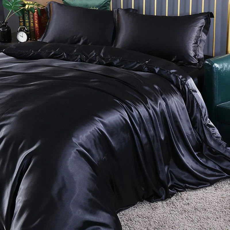 Luxurious Satin Silk Bed Sheet Set for Ultimate Comfort