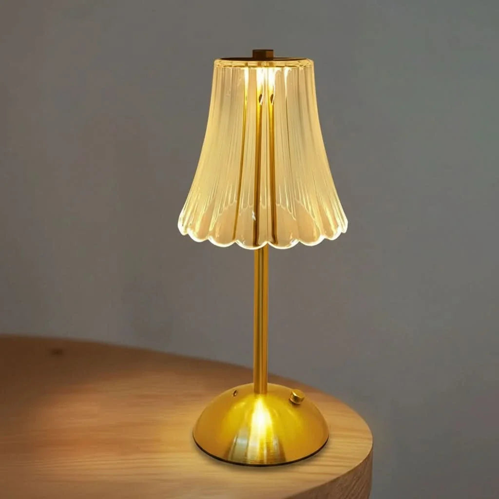 Acrylic Touch Table Lamp – Rechargeable for Stylish Ambient Illumination