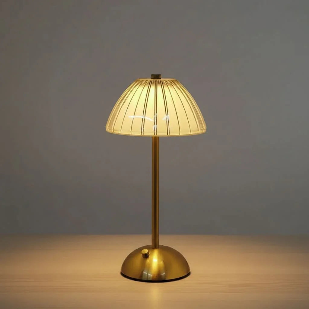Acrylic Touch Table Lamp – Rechargeable for Stylish Ambient Illumination