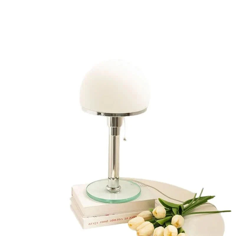 Bauhaus Style Vintage Glass Table Lamp