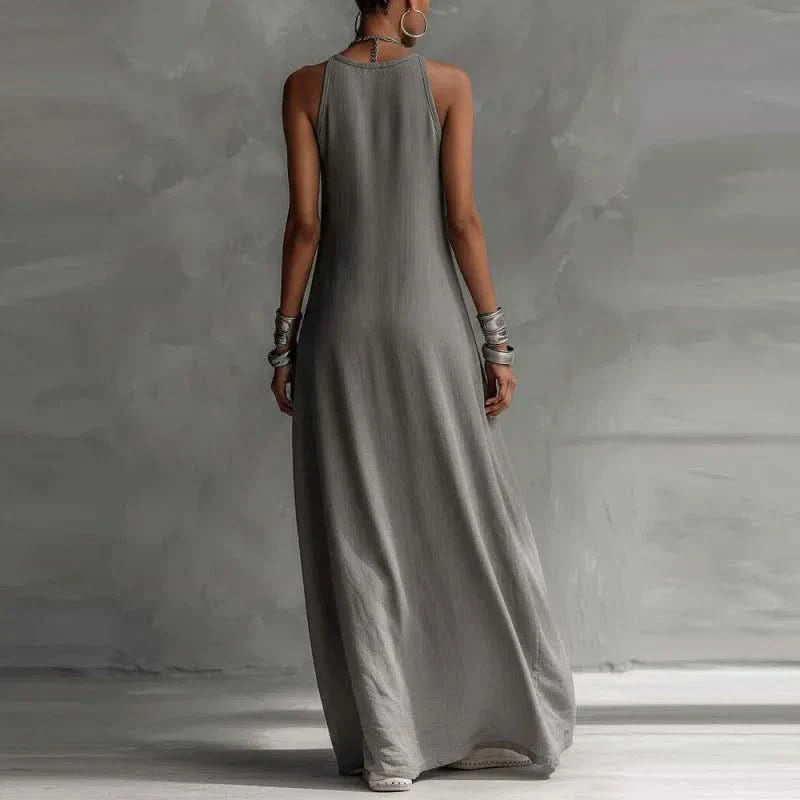 Long Bohemian Dress for Women with Comfortable Pocket Style