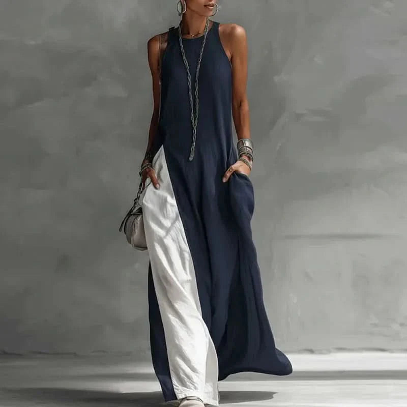 Long Bohemian Dress for Women with Comfortable Pocket Style