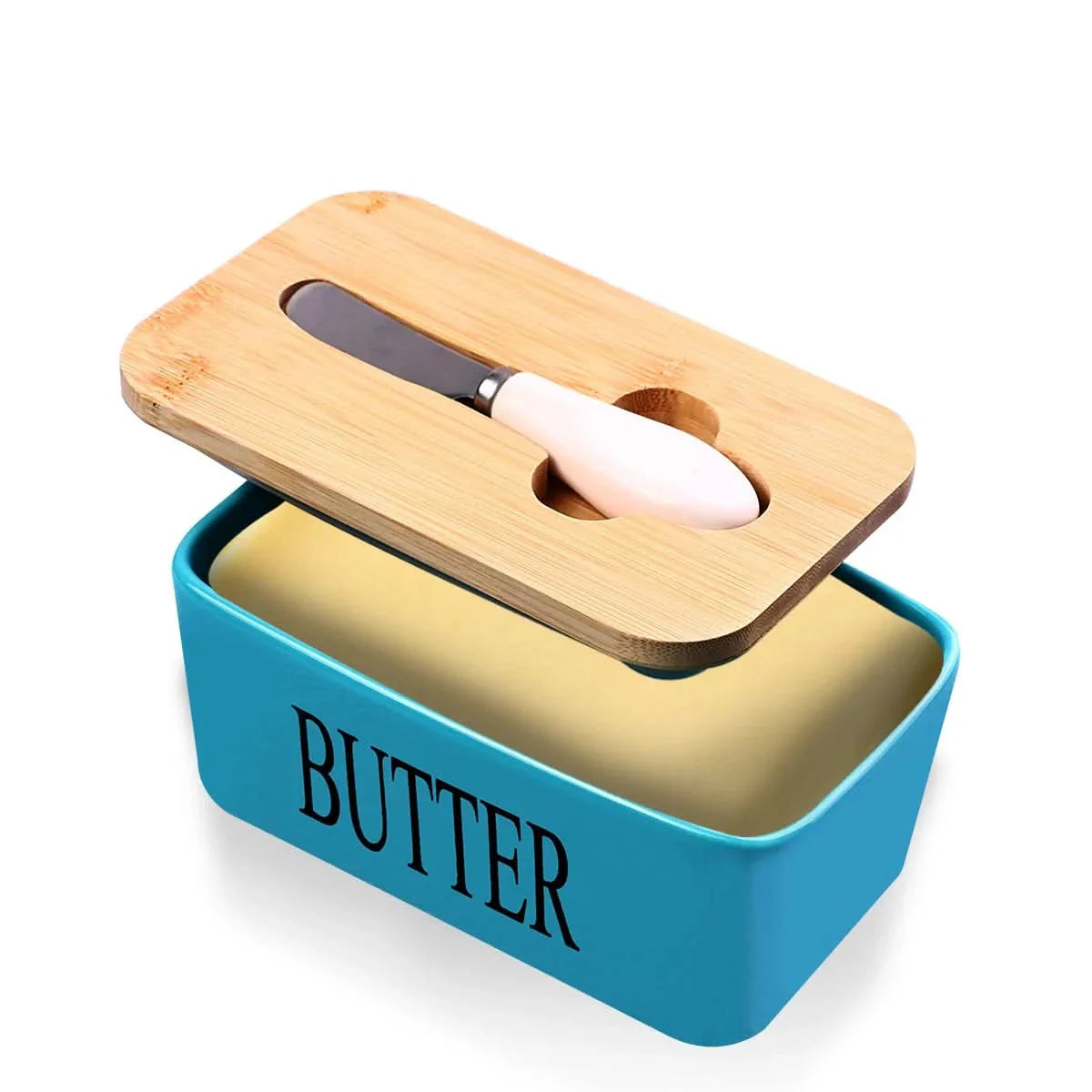 Butter Dish with Double Silicone Seal for Freshness Storage
