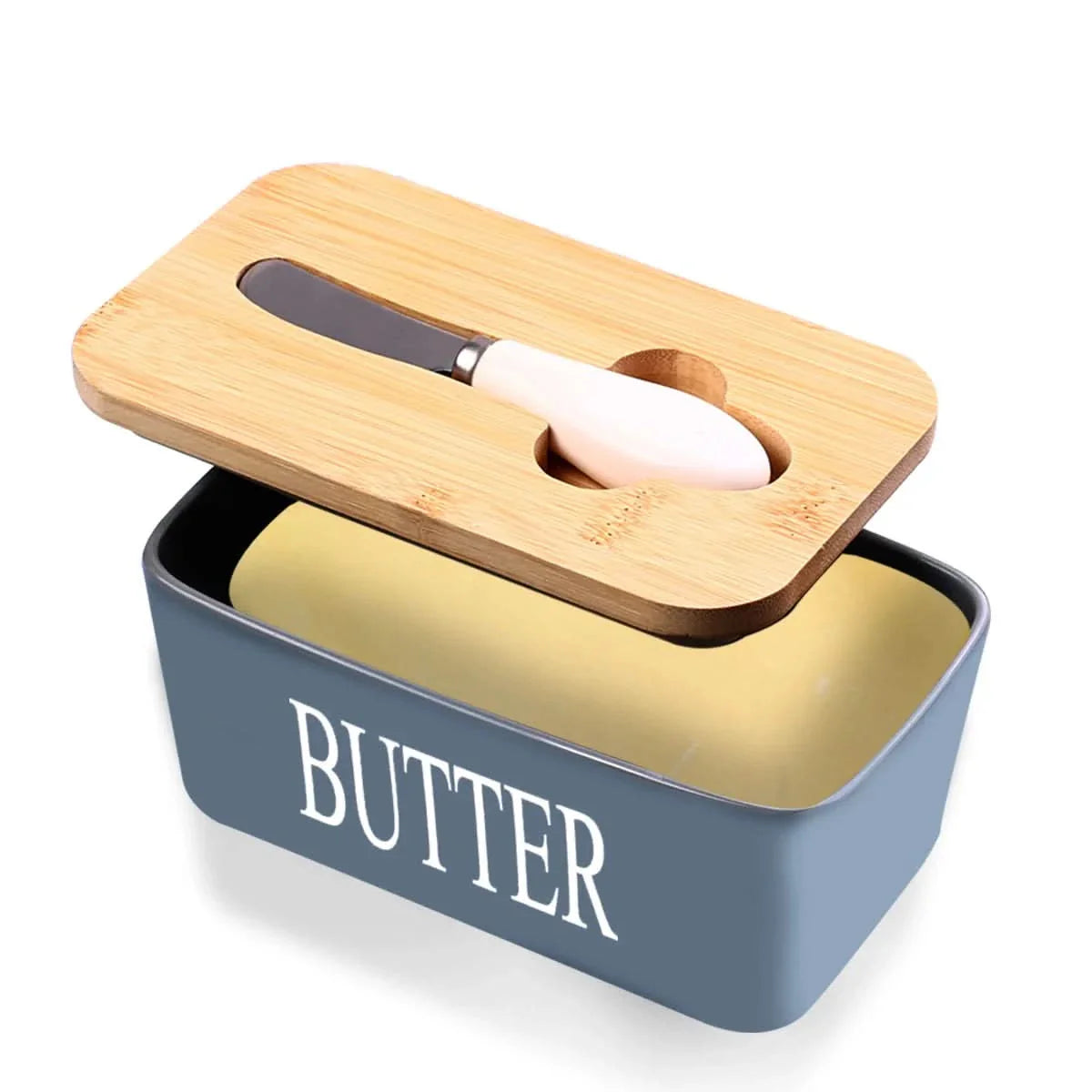 Butter Dish with Double Silicone Seal for Freshness Storage