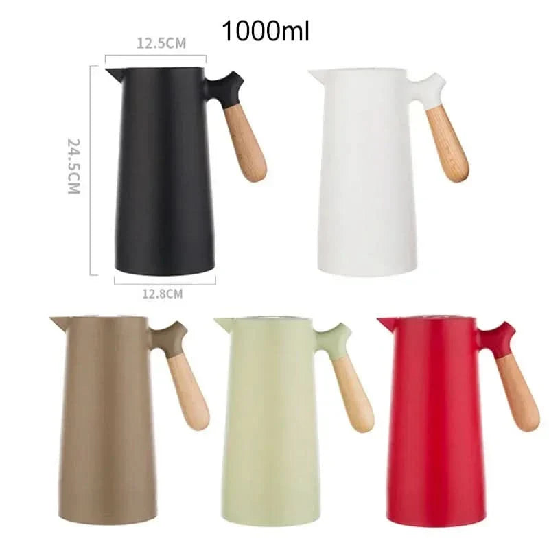 Insulated Kettle Featuring Contemporary Wooden Design