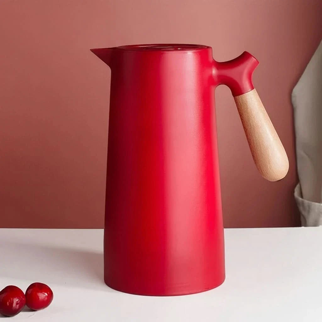 Insulated Kettle Featuring Contemporary Wooden Design