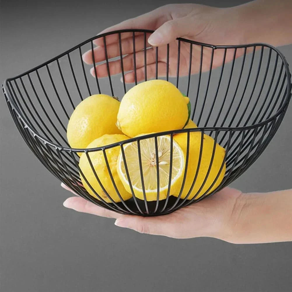 Metal Fruit Basket for Storage and Organization