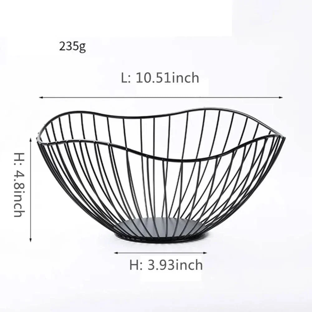 Metal Fruit Basket for Storage and Organization