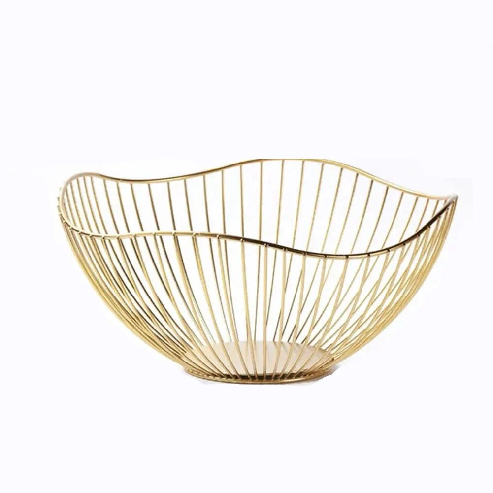 Metal Fruit Basket for Storage and Organization