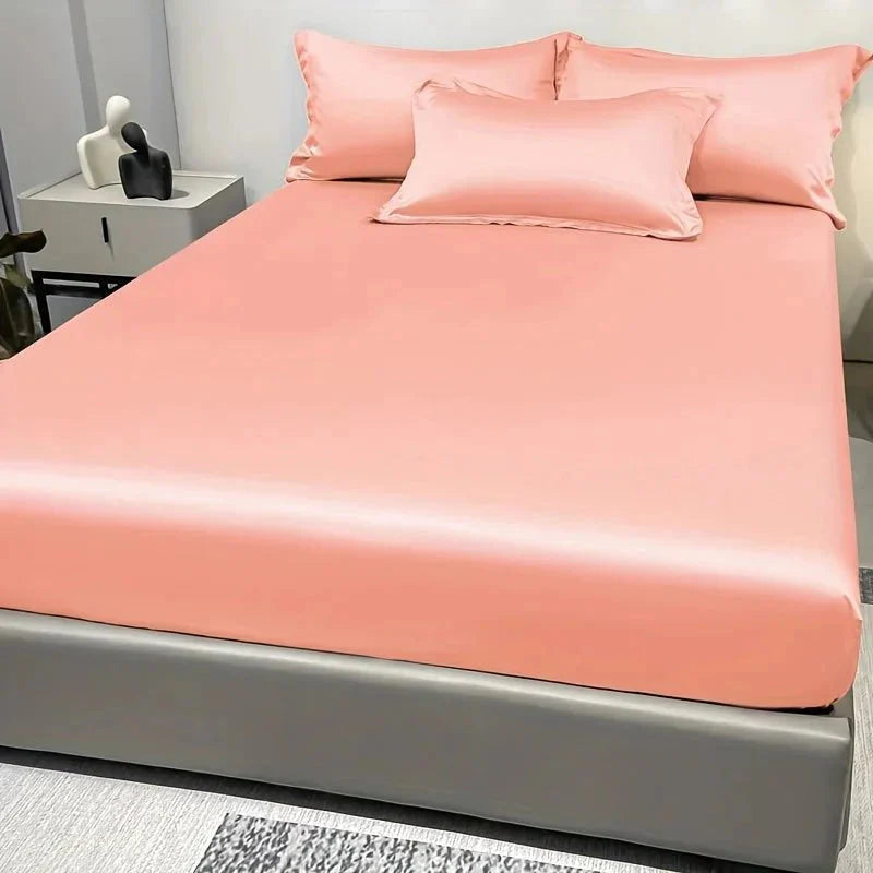 100% Cotton Satin Fitted Bed Sheet
