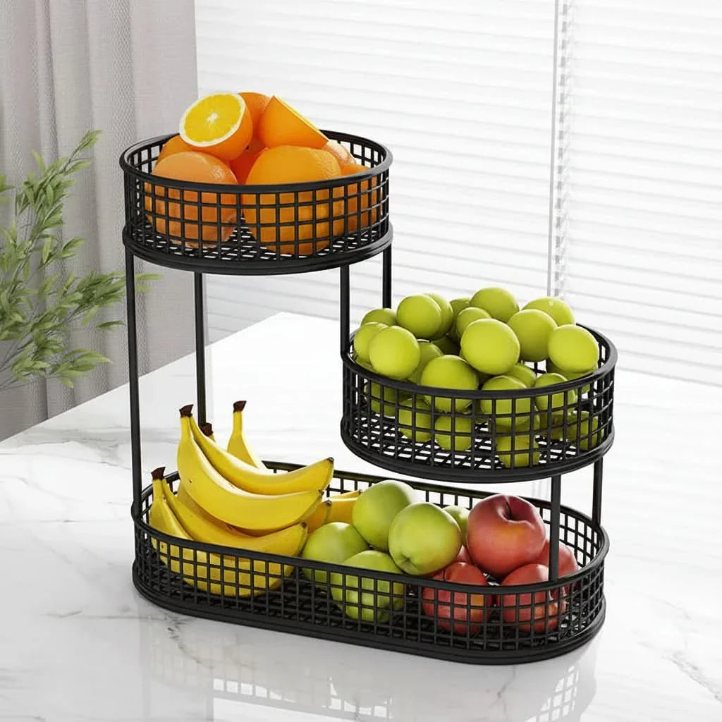 Fruit Storage Rack for Countertop – Modern Display Stand