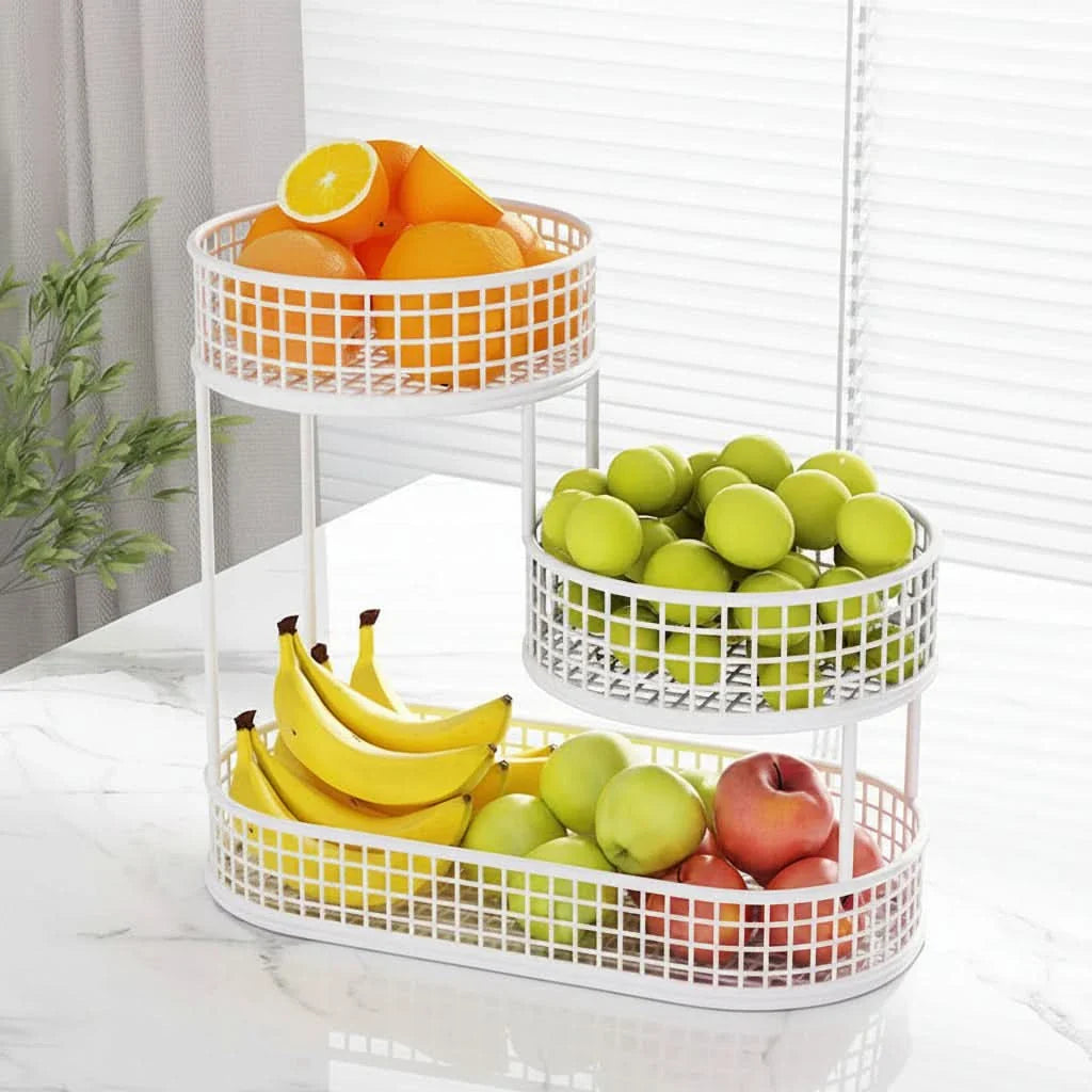 Fruit Storage Rack for Countertop – Modern Display Stand