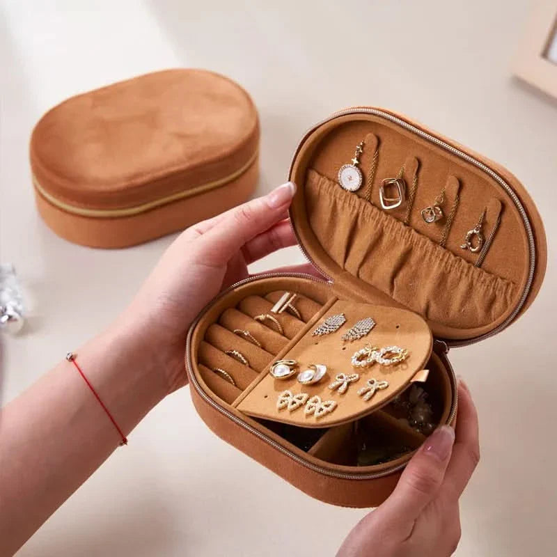 Compact Jewelry Organizer for Travel Bags and Luggage