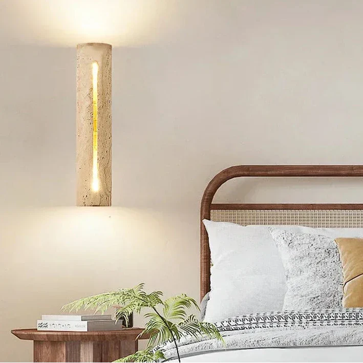 Stylish Travertine Wall Light Fixture for Contemporary Spaces