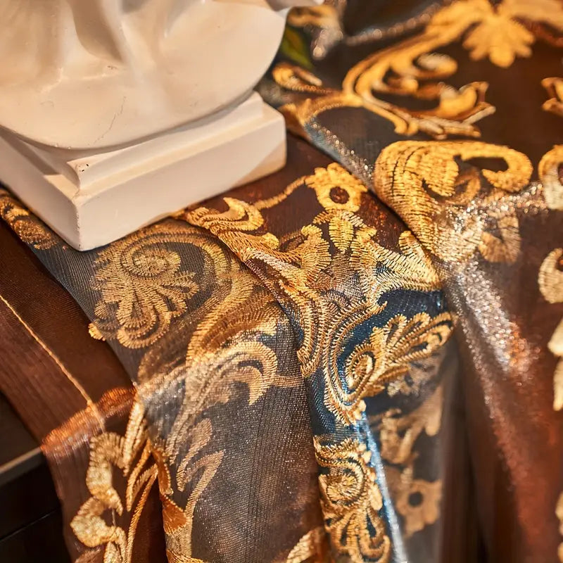 LuxeBloom - Chic Floral Sheer Curtains for Bright Living Spaces