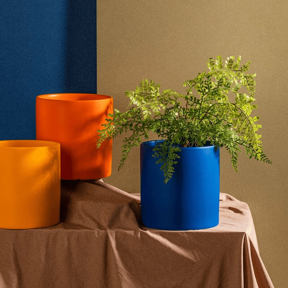 Sleek White Ceramic Planter for Modern Home Styling