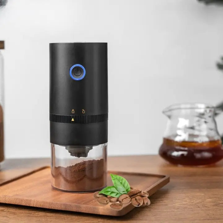 Electric Coffee Grinder with Adjustable Settings – USB Rechargeable