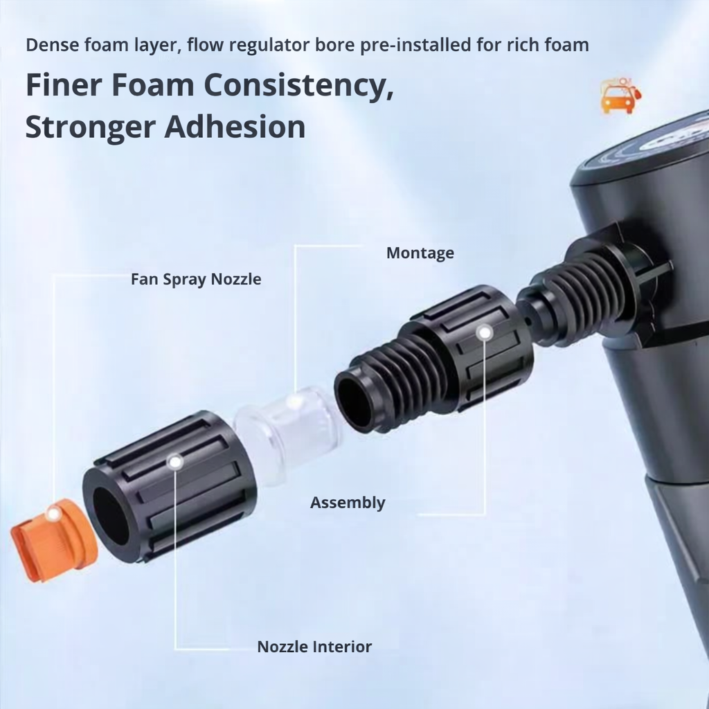 Electric Foam Spray Bottle | Adjustable Nozzle | Sticking Cleaning Foam