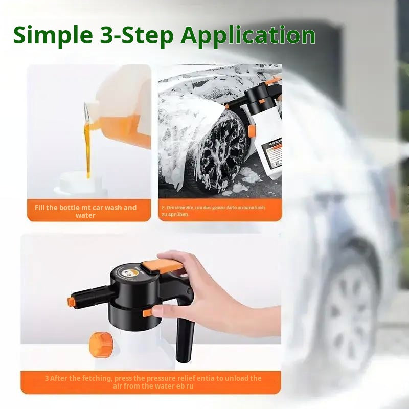 Electric Foam Spray Bottle | Adjustable Nozzle | Sticking Cleaning Foam