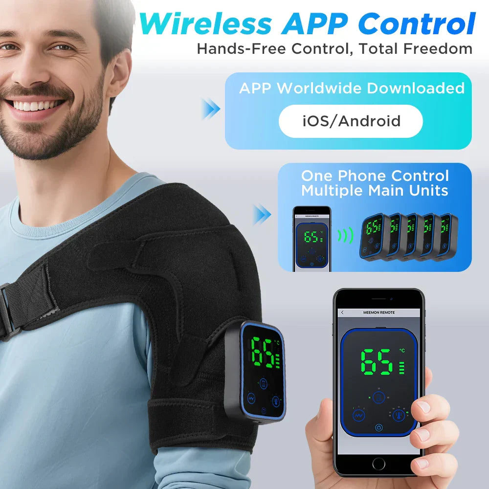 Electric Shoulder, Elbow, and Knee Stretching Device | Heat Vibration | App Control