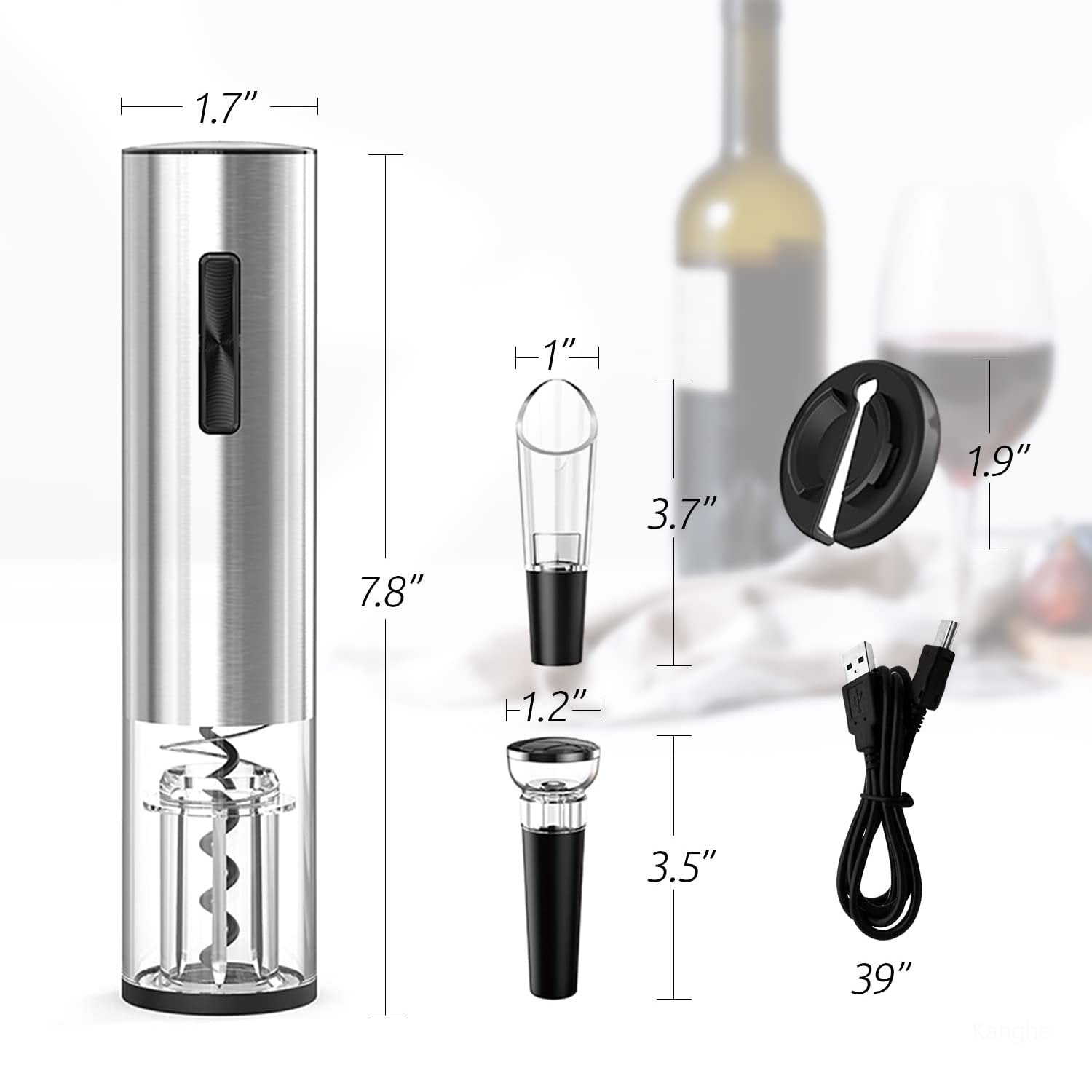 Electric Wine Bottle Opener – Effortlessly Open Any Bottle and Impress Guests