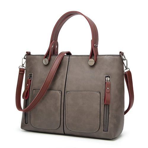 Chic Vintage Leather Shoulder Bag for Women with Artisan Craftsmanship