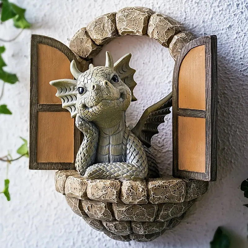 Enchanting Dragon Sculpture for Your Outdoor Oasis