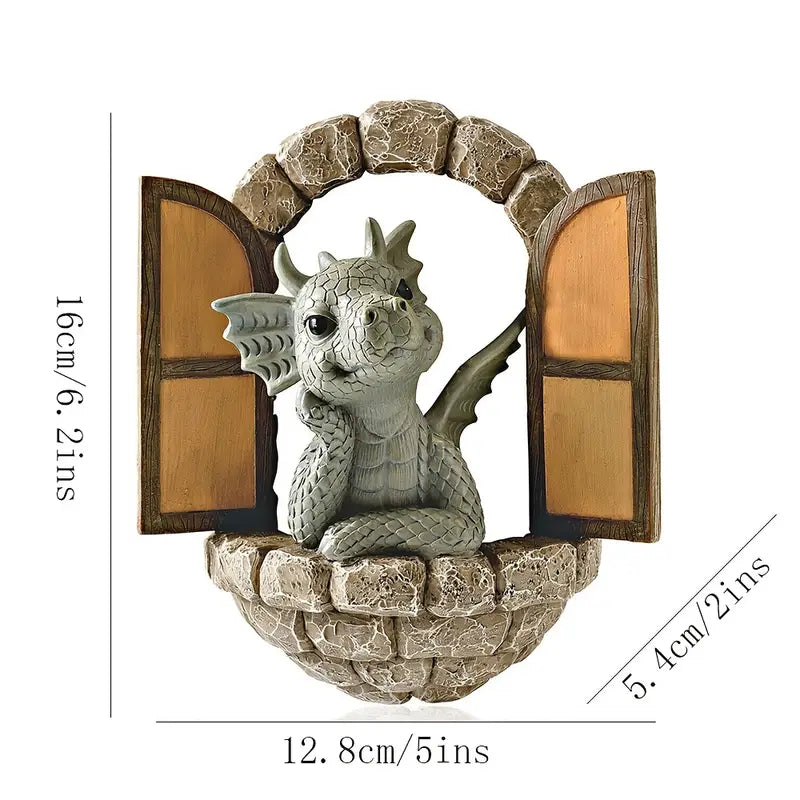 Enchanting Dragon Sculpture for Your Outdoor Oasis