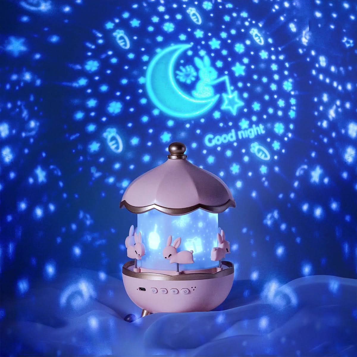 Celestial Dream Projector Lamp with Customizable Images and Music