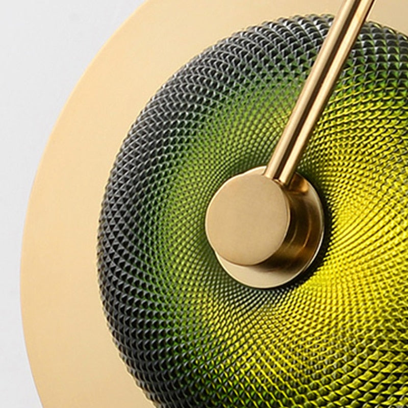Chic Brass & Glass Wall Light Fixture - Stylish Illumination