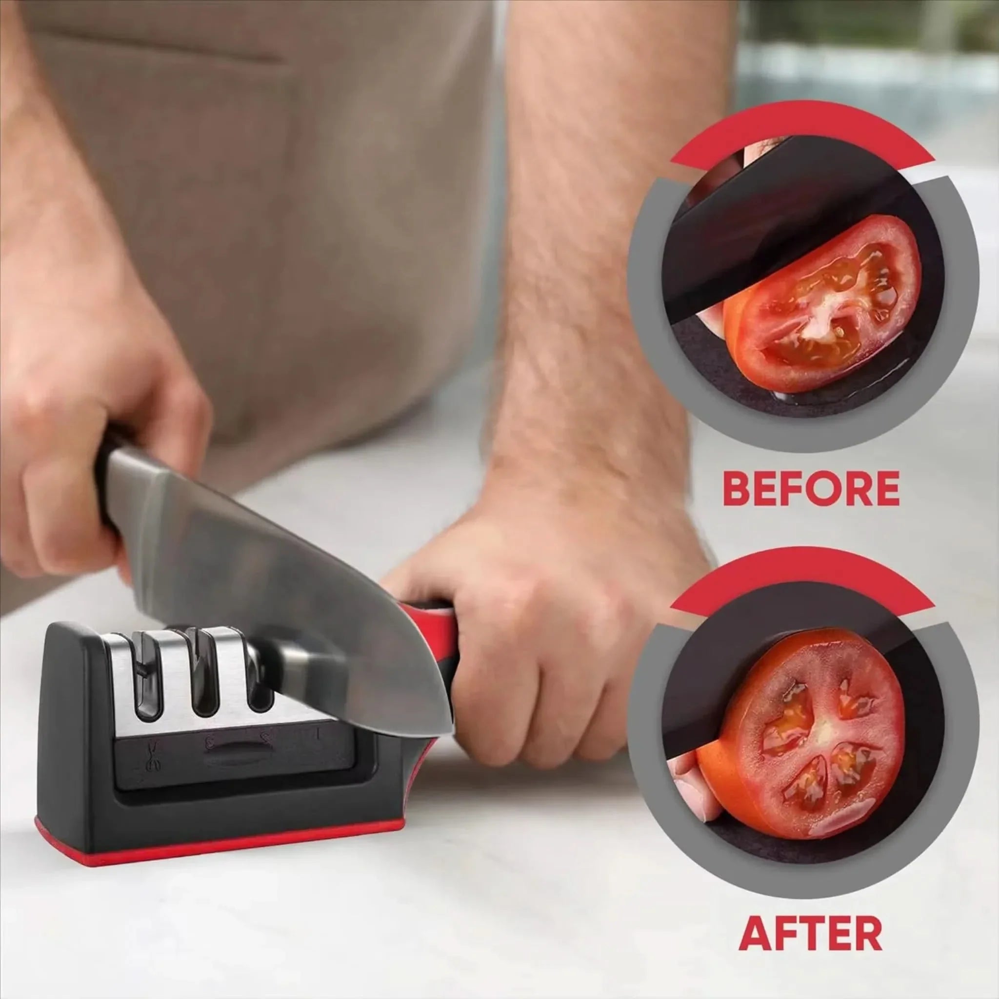 Kitchen Sharpener for Smooth and Sharp Blades – Durable Design
