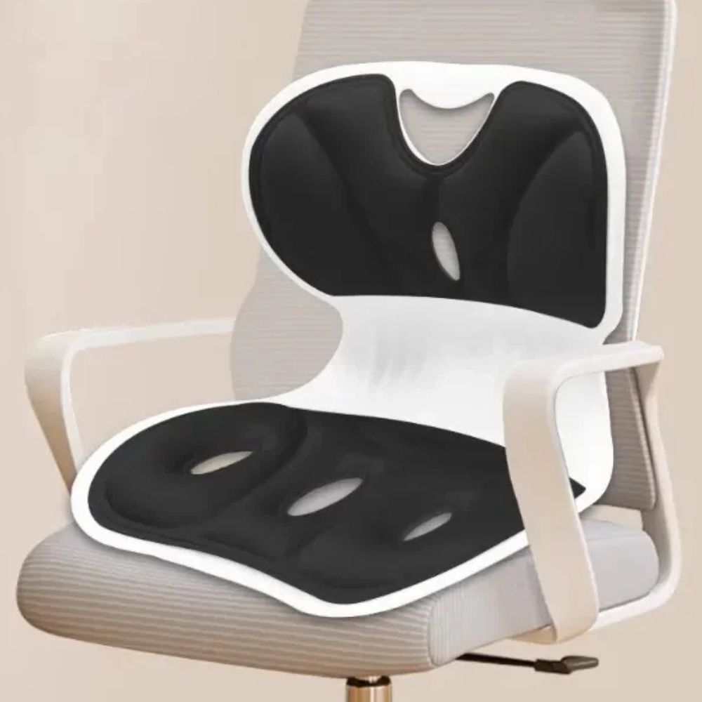 Ergonomic Lumbar Support Cushion with Adjustable Straps