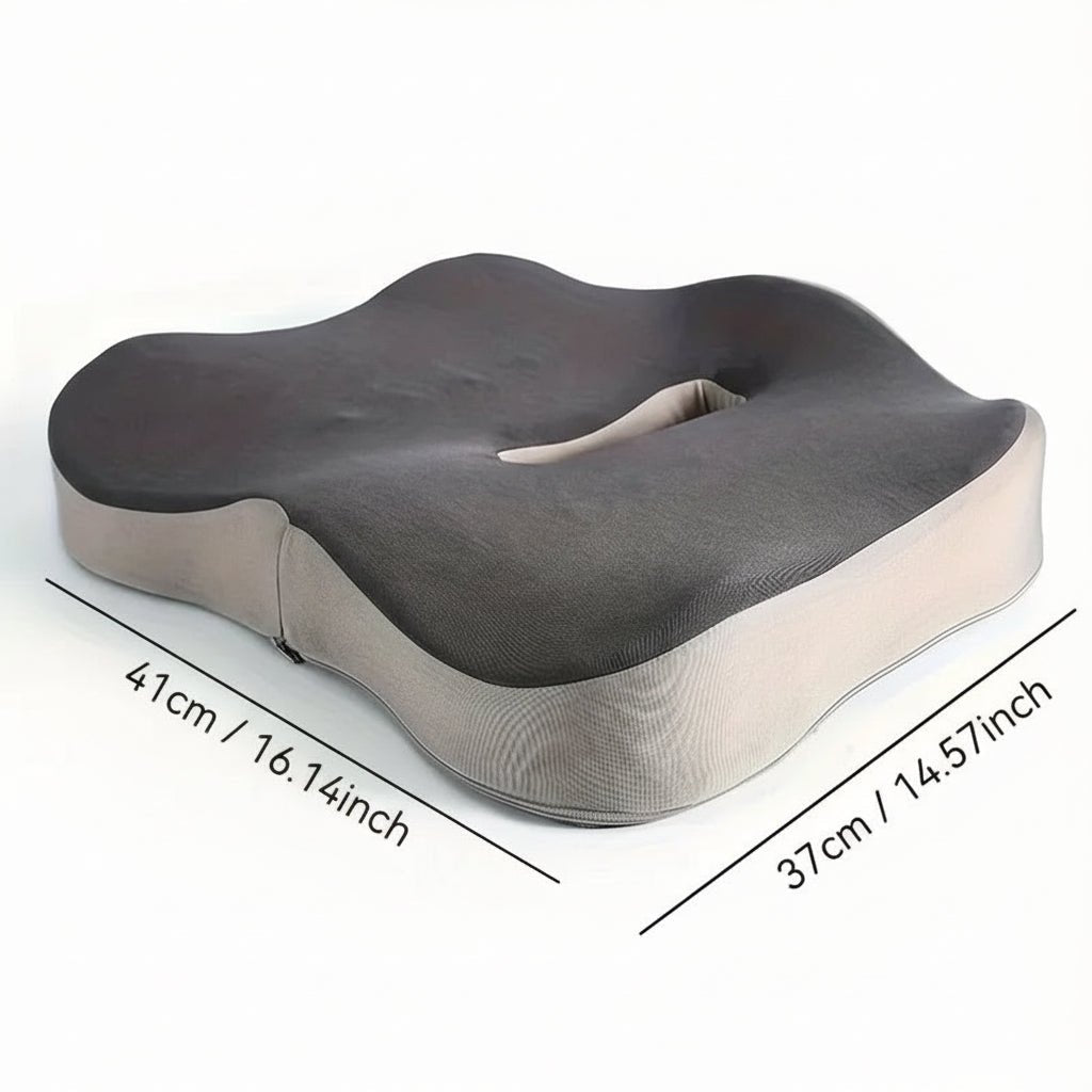 Ergonomic Memory Foam Office Seat Cushion for Lower Back Support