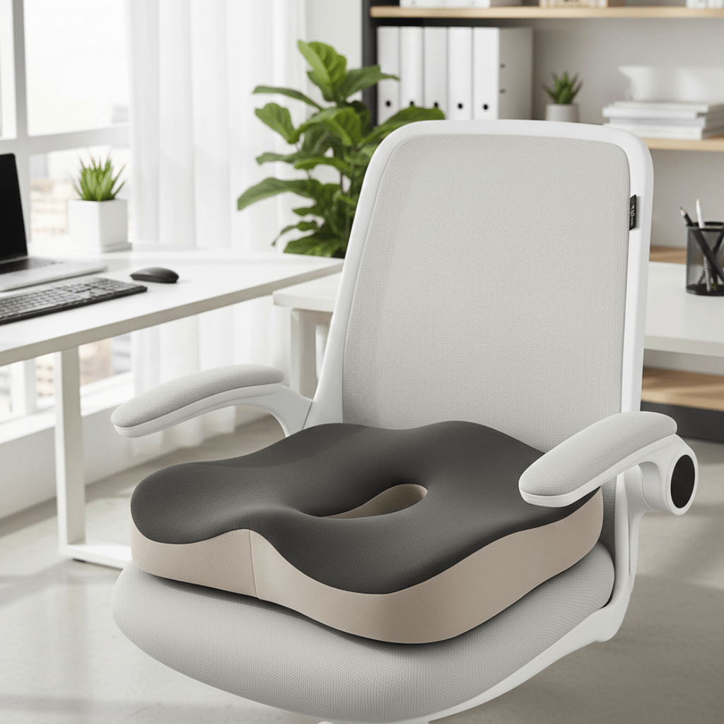 Ergonomic Memory Foam Office Seat Cushion for Lower Back Support