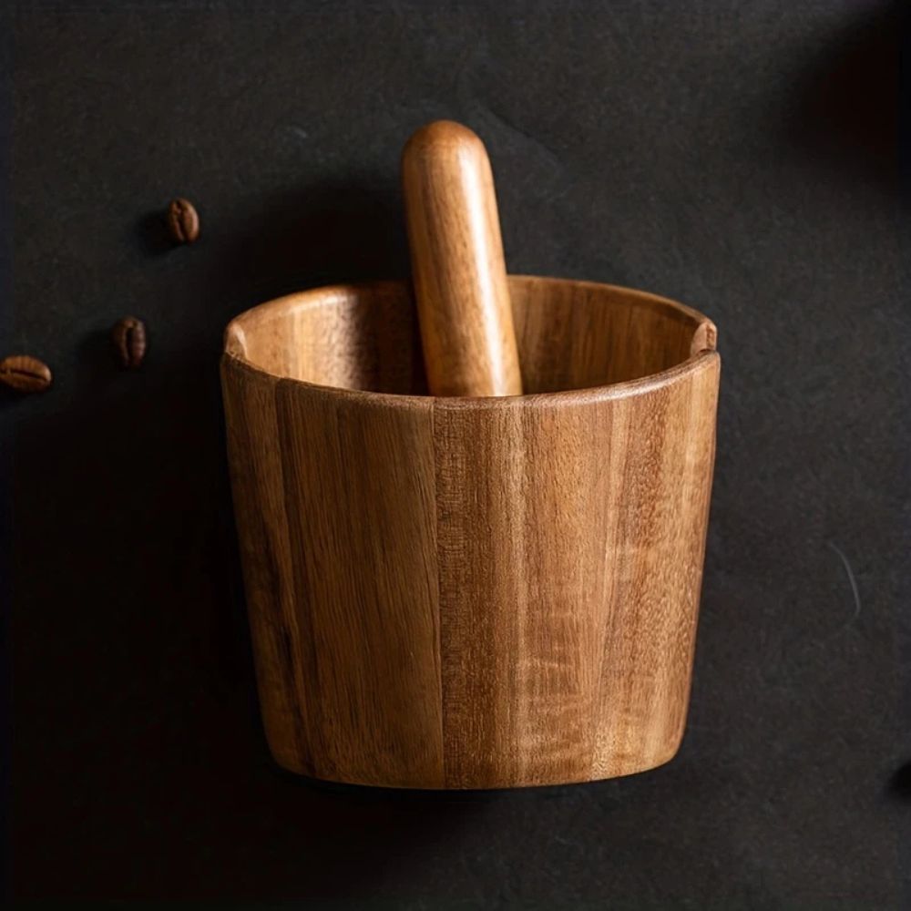 Compact Espresso Ground Collector with Built-in Knock Bar