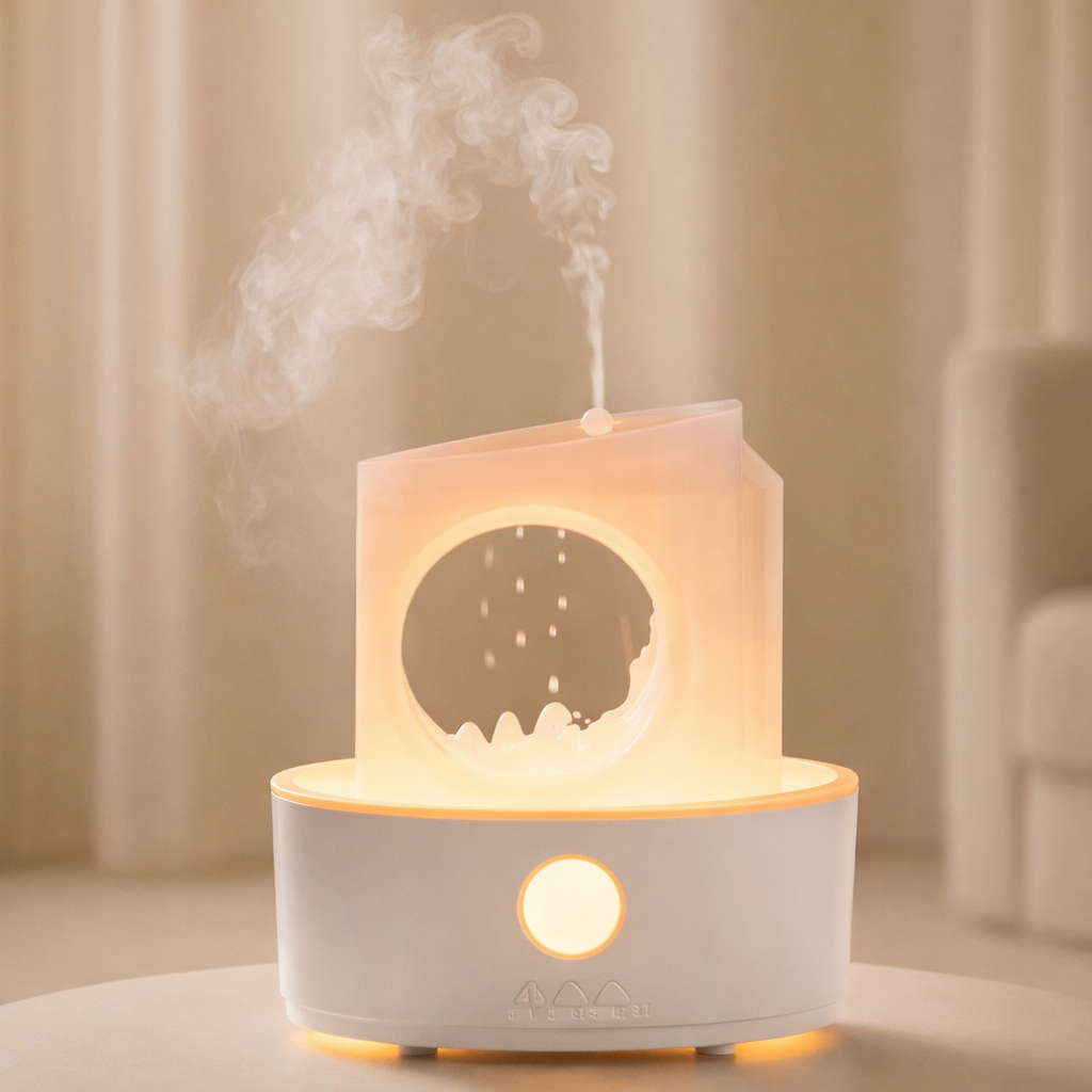 AromaMist Electric Diffuser & Humidifier with LED Light and Remote