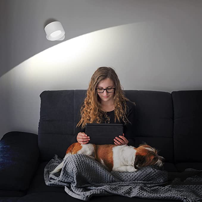 AuraFlex Wireless LED Wall Light with Remote Control