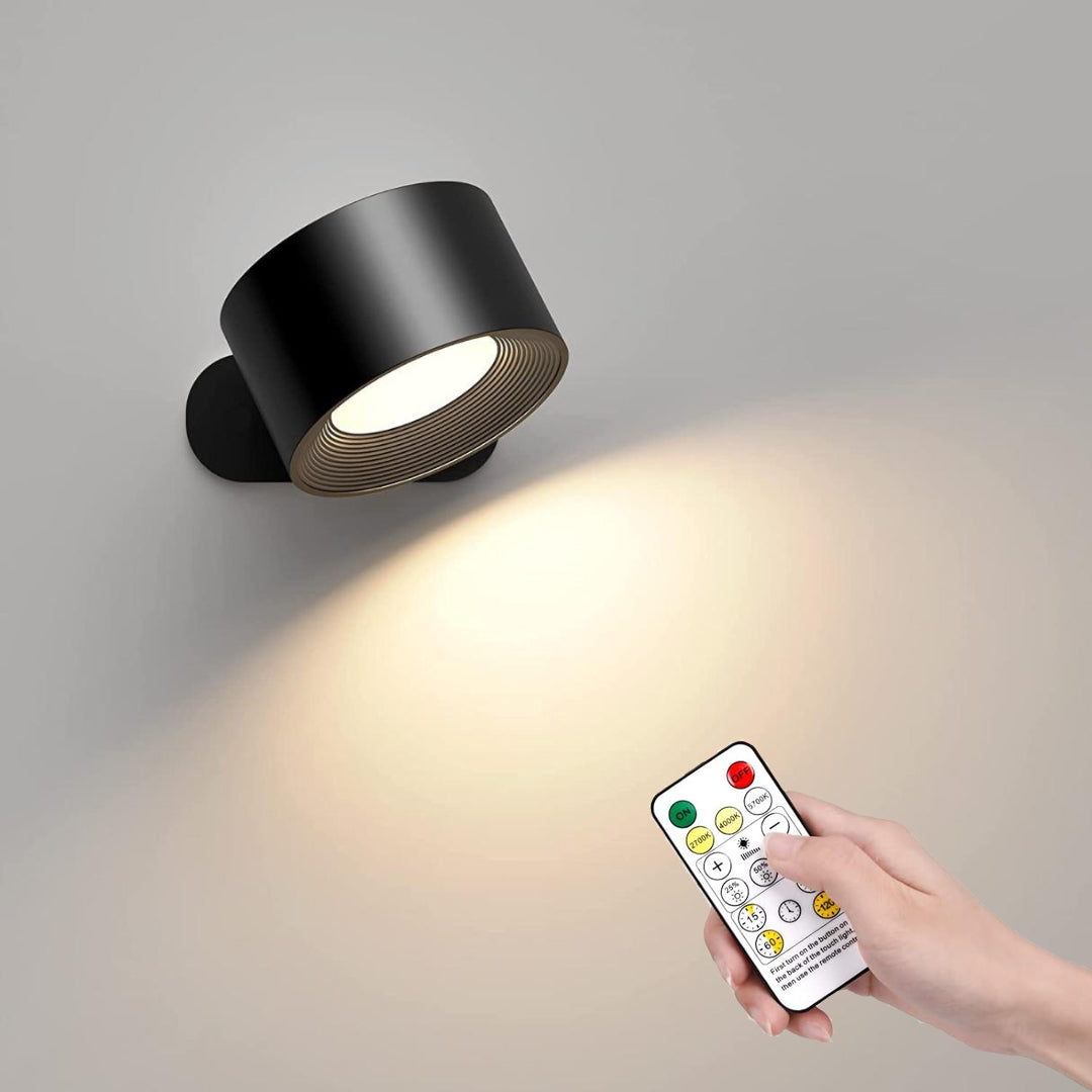 AuraFlex Wireless LED Wall Light with Remote Control
