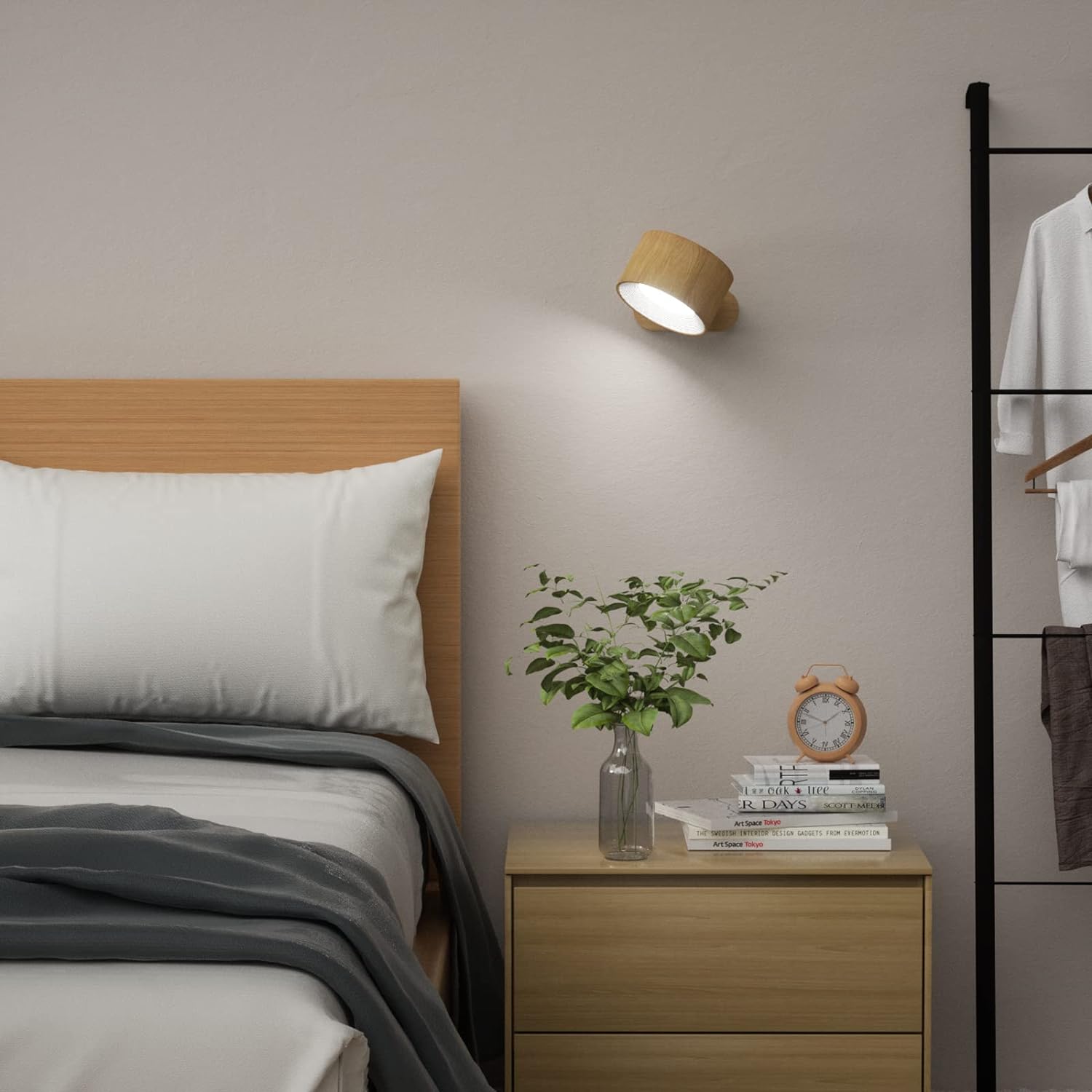 AuraFlex Wireless LED Wall Light with Remote Control