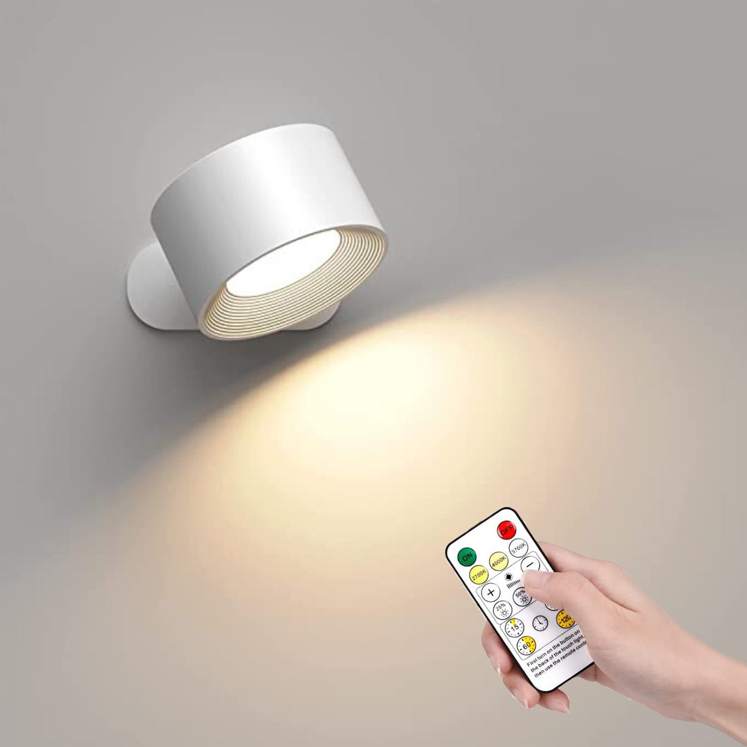 AuraFlex Wireless LED Wall Light with Remote Control