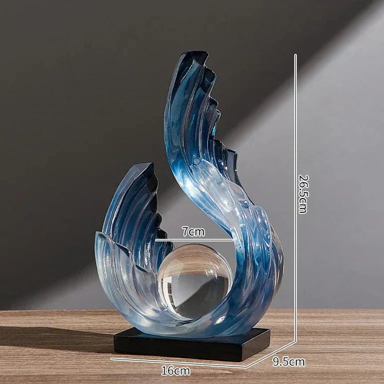 Serenity Sphere Glass Accent for Stylish Home Interiors