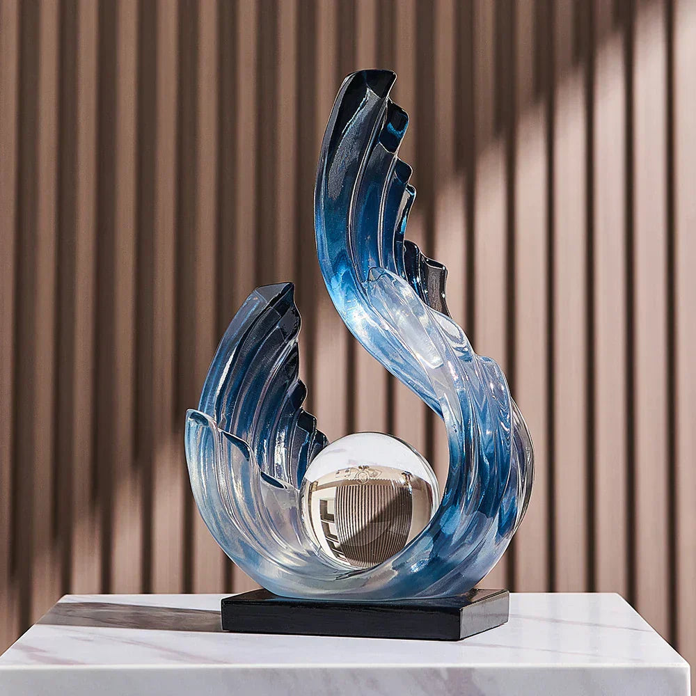 Serenity Sphere Glass Accent for Stylish Home Interiors