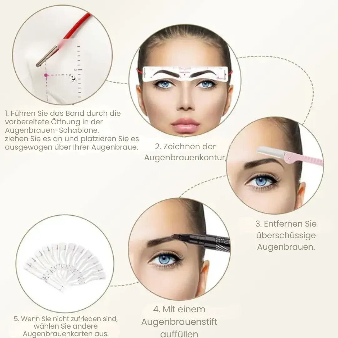 Brow Shaping Kit – Create Stunning, Symmetrical Eyebrows in Seconds
