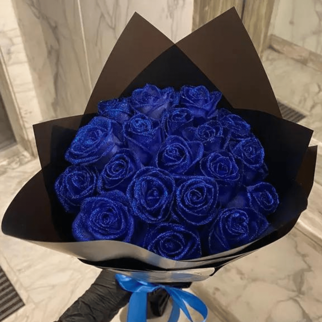 EternalSpark - Glittering Artificial Rose for Timeless Decor