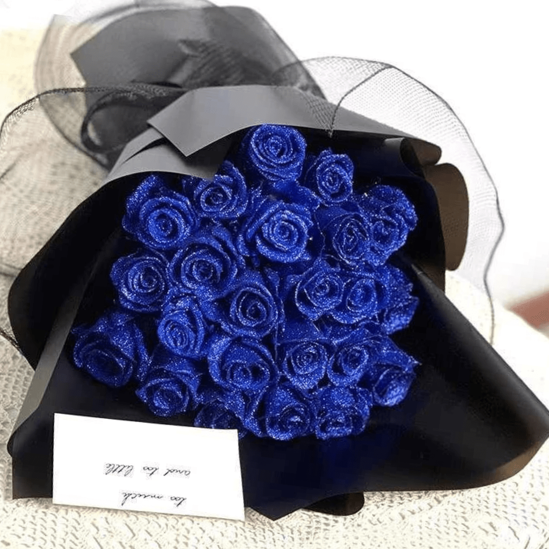 EternalSpark - Glittering Artificial Rose for Timeless Decor