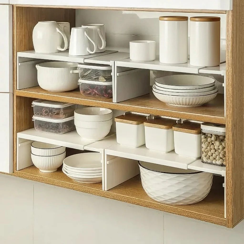 Expandable Kitchen Storage Organizer by ORGASPACE