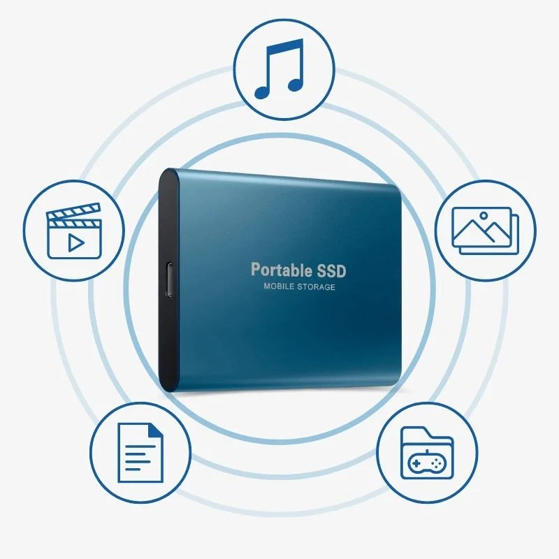 128 GB External SSD | 20 MB/s Transfer Speed | Shockproof & Waterproof