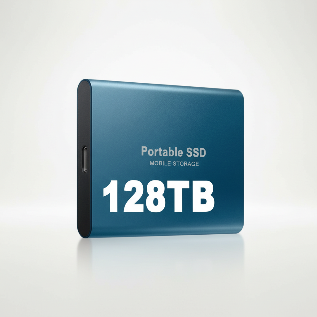 128GB External SSD | Fast Data Backup | USB-C Connection