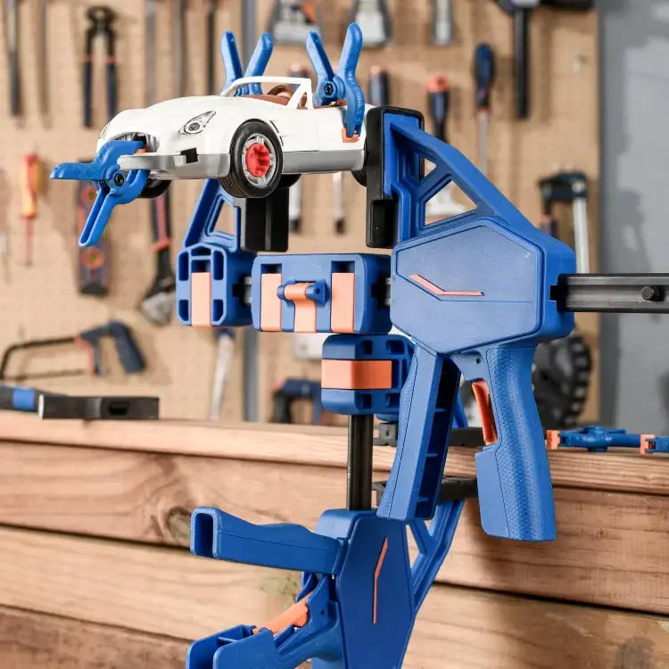2-Piece F-Clamps Set | One-Hand Operation | Secure Grip for Clamping